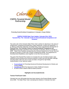 Colorado - Center on the Social and Emotional Foundations for