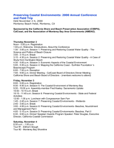 CalCoast/CSBPA Conference: "Preserving Coastal Environments"