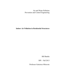 Indoor Air Pollution In residential Structures 1