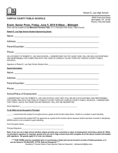 2015 Prom Guest Form - Fairfax County Public Schools