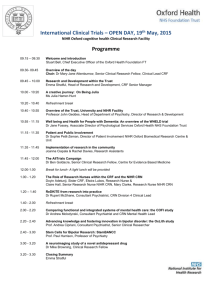 Click to the Open Day Programme 19th May 2015