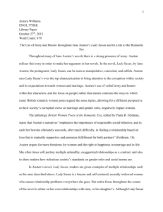 Jessica Williams ENGL 373KK Library Paper October 27th, 2015