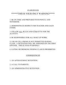 CLASS RULES