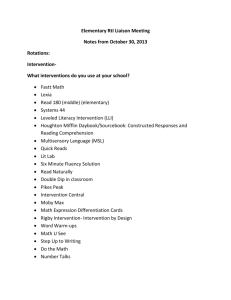 Elementary RtI Liaison Meeting_notes from Oct 30 2013