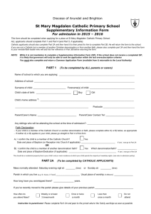 Supplementary information form