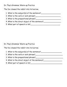 Dr Flay grammar warmup