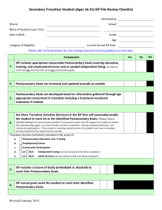 special education file review summary