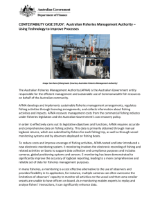 CONTESTABILITY CASE STUDY: Australian Fisheries Management