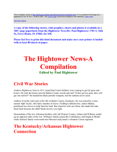 Hightower History News