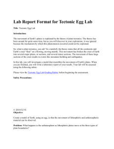 Title: Tectonic Egg Lab