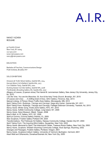 resume - A.I.R. Gallery