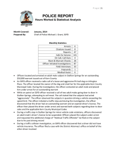 POLICE REPORT Hours Worked & Statistical Analysis
