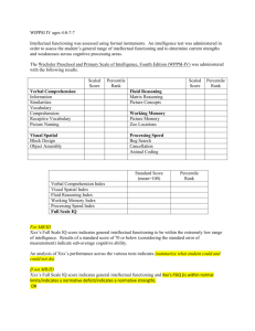 8 Cognitive Template-WPPSI-IV ages 4 0-7 7