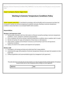 8. Working in Extreme Temperatures Policy Sample 1