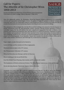 Call for Papers: The Afterlife of Sir Christopher Wren 1850