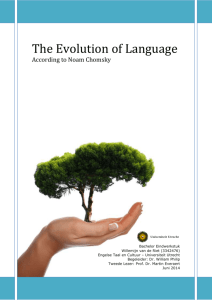 The Evolution of Language - Utrecht University Repository