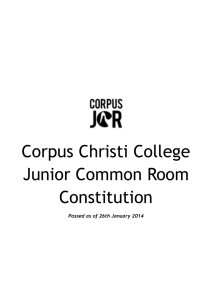 Constitution - Corpus Christi JCR