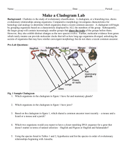 Cladograms and Phylogenic Trees