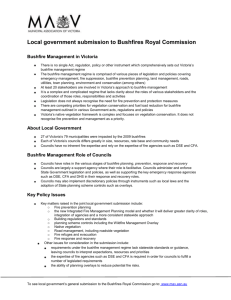 Local government submission to Bushfires Royal Commission
