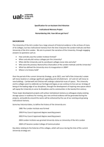 Specification for an Assistant Oral Historian (1)