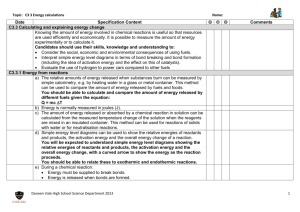 C3 3 energy calculations checklist