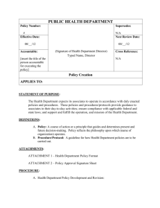 Policy Creation Template PBH Revised 12-7