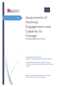 Assessment of Parental Engagement and Capacity to Change