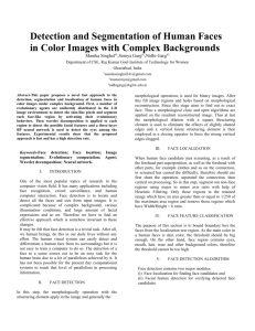 Detection and Segmentation of Human Faces in Color Images with