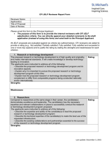 (JELF) Reviewer Report Form - Research at St. Michael`s Hospital