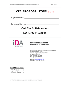 Proposal Submission Form - Infocomm Development Authority of