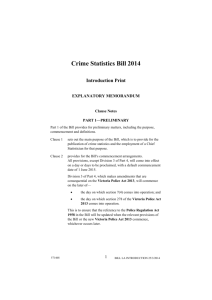 Crime Statistics Bill 2014