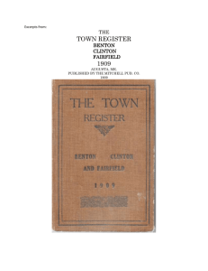 1909. - Town of Benton