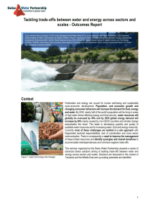 Outcomes Report - Swiss Water Partnership