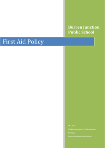 First Aid Policy - Burren Junction Public School