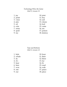 Third Grade Spelling Words units 3 & 4