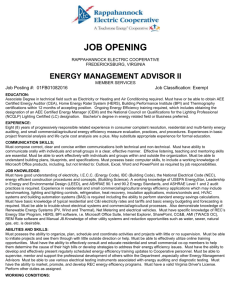 energy management advisor ii - Rappahannock Electric Cooperative
