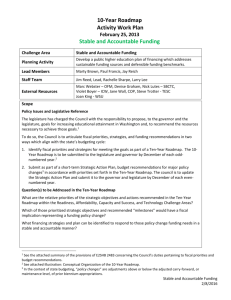 Stable and Accountable Funding 3-28