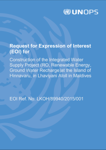 Request for Expression of Interest (EOI)
