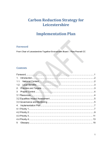 Carbon Reduction Strategy for Leicestershire