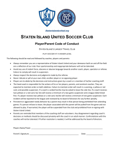SIU Code of Conduct - Staten Island United