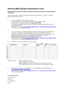 RNA sample submission form  (WORD, 20KB)