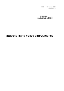 Student Trans Policy and Guidance