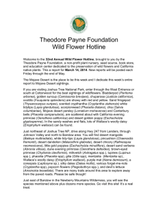 March 14, 2014 – Word Doc - Theodore Payne Foundation