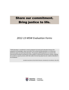 2012-13 MSW Evaluation Forms