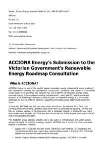 acciona (docx 57 kb) - Energy and Earth Resources