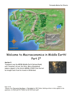 Welcome to Middle Earth