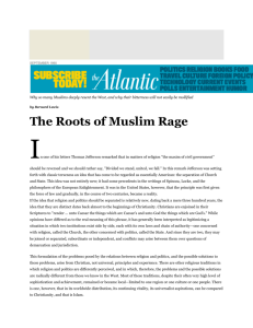 The Roots of Muslim Rage