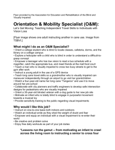 O&M Professional Flyer – Word - Association for Education and