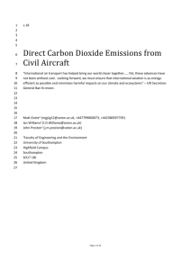 Direct carbon dioxide emissions from civil aircraft