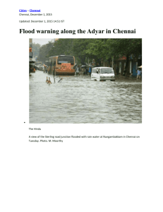 FLOOD WARNING IN CHENNAI DUE TO HEAVY RAINS 011215
